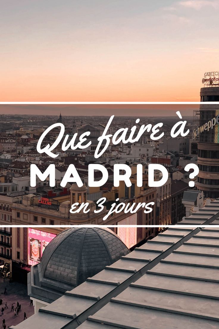 the city skyline with text overlaying it that says, que har de madrid?