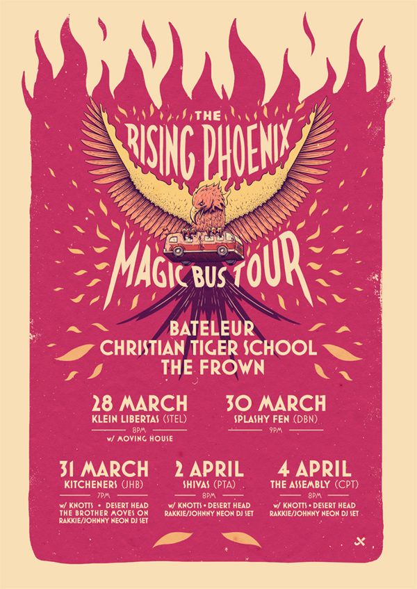 the rising pheonix tour poster