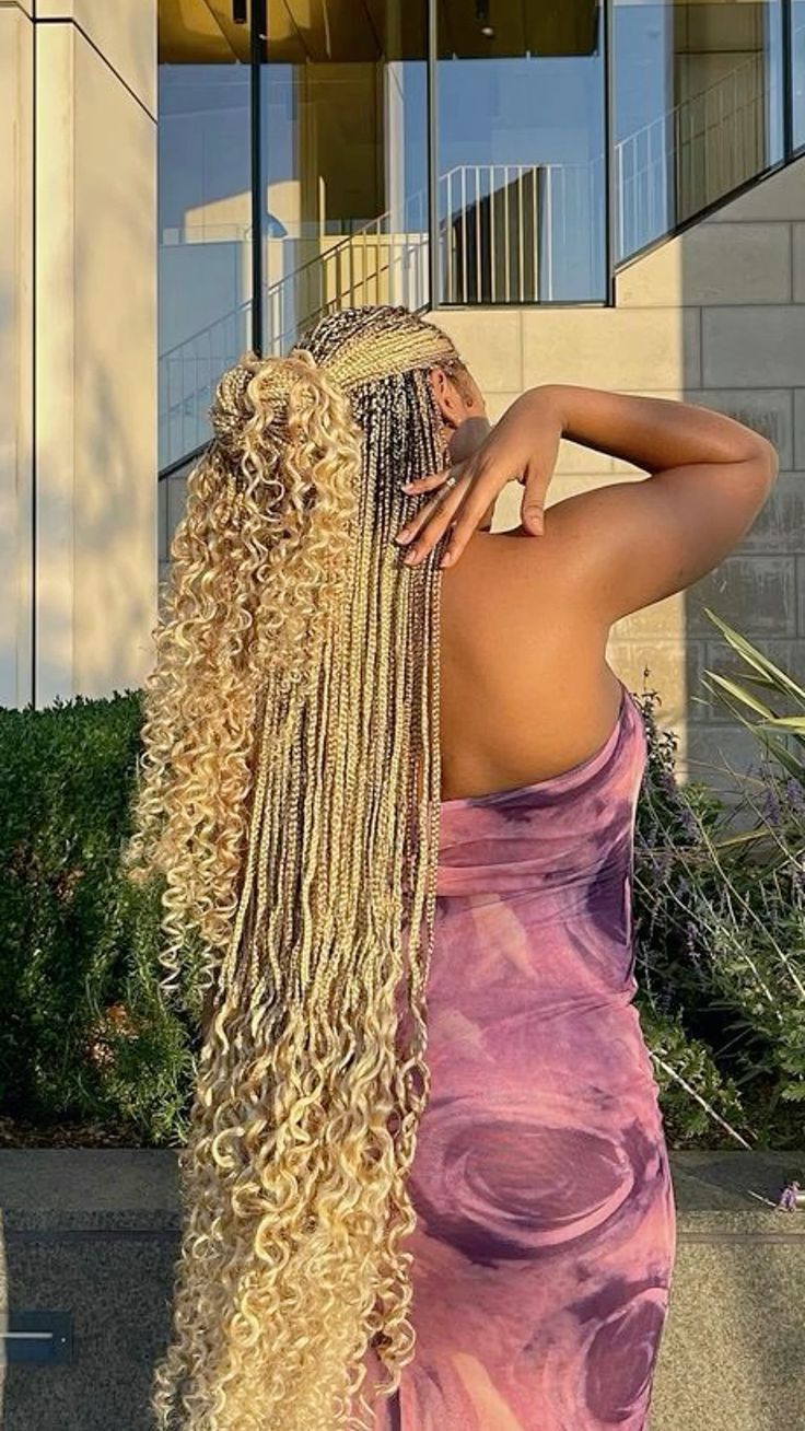 4a Natural Hair, Blonde Braids, Honey Blonde Hair, Quick Braided Hairstyles, Braids With Beads, Braids With Curls, Hair Twist Styles, Protective Hairstyles Braids, Pretty Braided Hairstyles