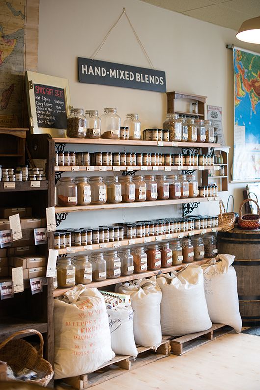 a store filled with lots of different types of spices