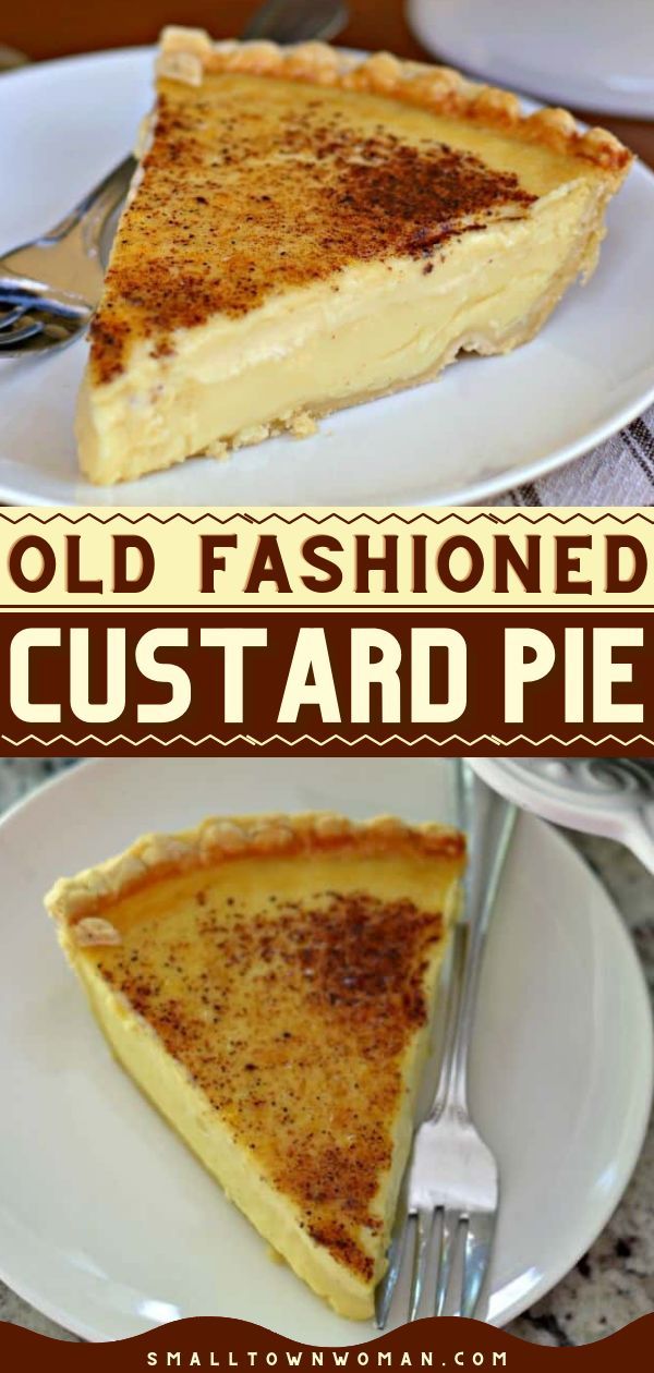 OLD FASHIONED SILKY CREAMY CUSTARD PIE, thanksgiving desserts, thanksgiving sweet treats Monkey Squares, Sweet Treats Ideas, Creamy Custard Pie, Bariatric Sweets, Custard Pie Recipe Easy, Best Custard Pie Recipe, Milk Tarts, Custard Pies, European Desserts