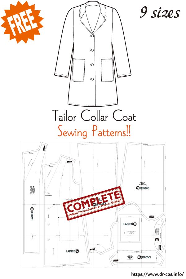 the tailor collar coat sewing pattern