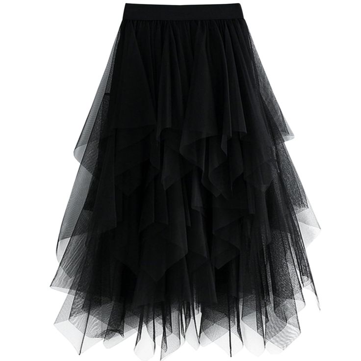 PRICES MAY VARY. 100% Polyester Imported Elastic Waist closure Hand Wash, Machine Wash A-Line fairy elastic waist tulle midi skirt: Not see-through, A-line style, high waist with elastic waistband for easy to wear. The midi skirt is great match with camisole, tank top, T-shirt, blouse, bikini, sandals, shirt and high heels for a formal look as well Material of pleated skirts for women: Breathable tulle or beautiful pattern makes the skirt comfortable to wear. Hand wash or machine wash are OK. Si Womens Tulle Skirt, Tule Rok, Gonna In Tulle, Asymmetrical Midi Skirt, Gauze Skirts, Skirt Tulle, Fishnet Dress, Tulle Midi Skirt, Tulle Tutu Skirt