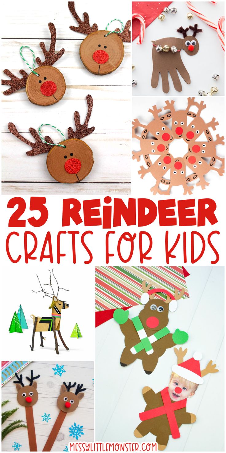 25 reindeer crafts for kids to make