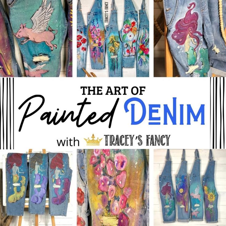 the art of painted denim with tracey's fancy