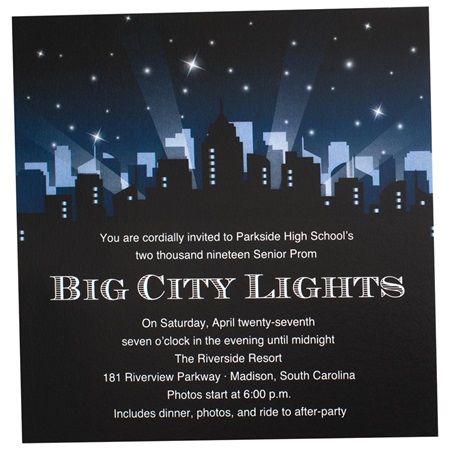 the big city lights party is going on