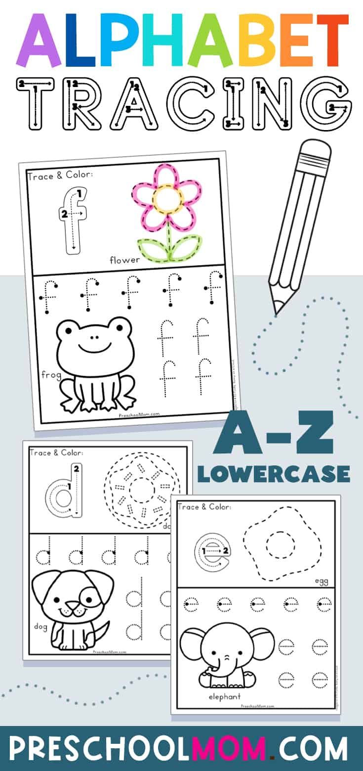 the alphabet worksheet for children to learn how to draw and color with numbers