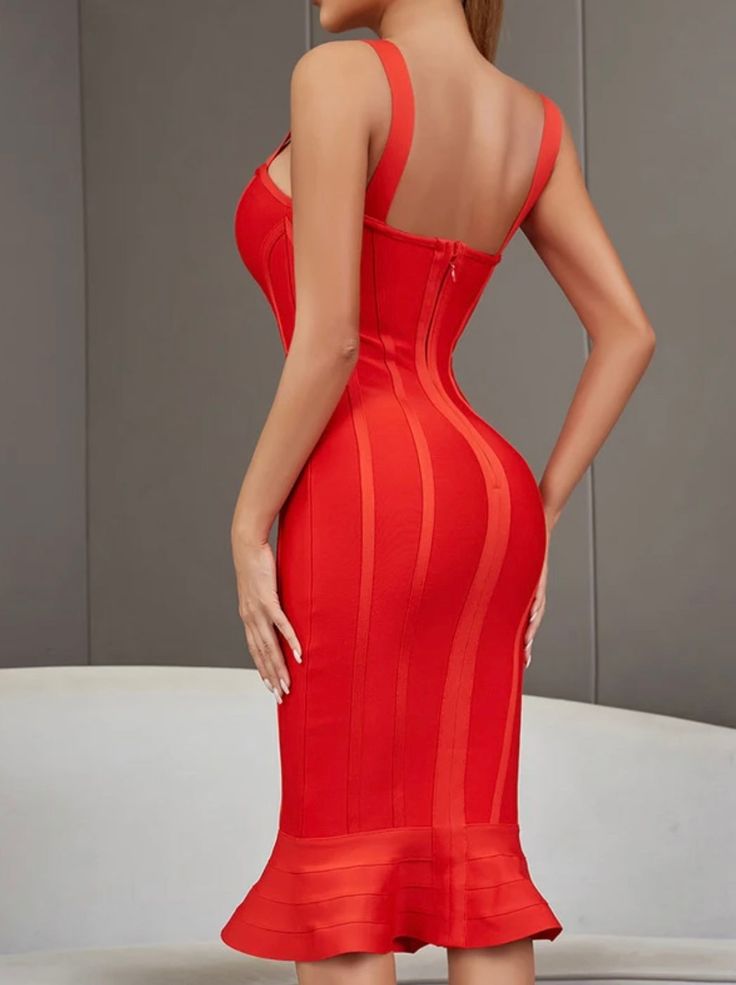 Spaghetti Strap Tight Sexy Mermaid Evening Celebrity Cocktail Party Bandage Dress Party Corset Dress With Built-in Bra, Flirty Club Dress With Built-in Bra, Fitted Backless Mini Dress For Costume Party, Fitted Flirty Dress With Boning, Flirty Fitted Dress With Boning, Fitted Bandage Bodycon Dress With Sweetheart Neckline, Fitted Bodycon Dress With Corset Back For Cocktail, Glamorous Fitted Sleeveless Corset Dress, Elegant Stretch Mini Dress For Costume Party