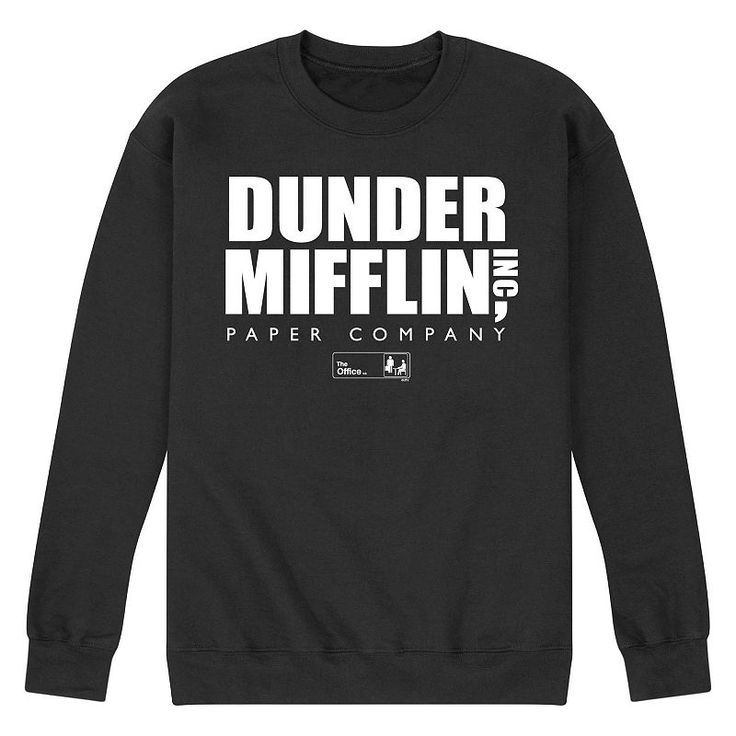 The Office fans will want this men's graphic sweatshirt. The Office fans will want this men's graphic sweatshirt. FEATURES Crewneck Long sleevesFABRIC & CARE Cotton, polyester Machine wash Imported Size: L. Color: Black. Gender: male. Age Group: adult. Office Fan, Dunder Mifflin, Sweatshirt Fabric, Logo Sweatshirt, Graphic Crewneck Sweatshirt, Graphic Crewneck, The Office, Fabric Care, Age Group