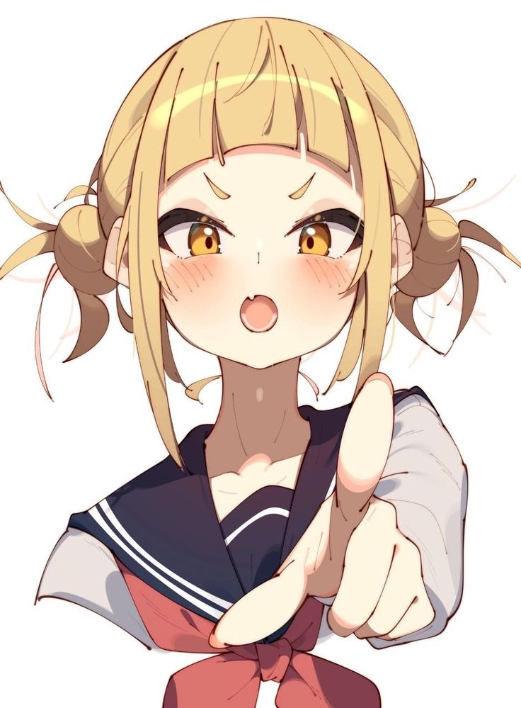 an anime character with blonde hair and big eyes giving the thumbs up while wearing a sailor outfit