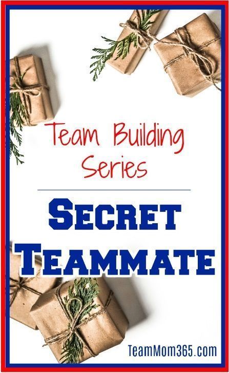 the secret team building series with presents wrapped in brown paper