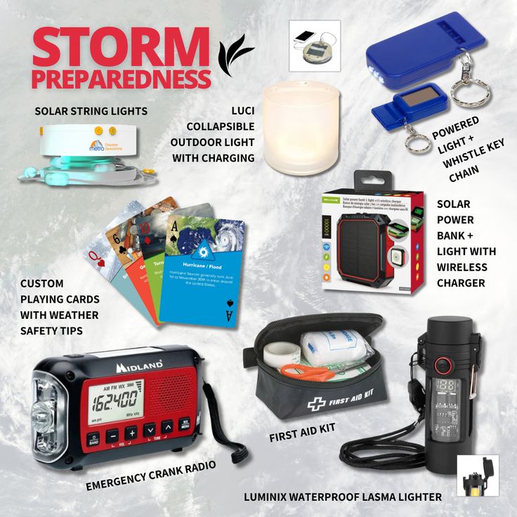 As hurricane season continues, it is crucial to be prepared for any potential storms that will affect  the area you live and work in. Help your employees and clients protect themselves and their families with these storm preparedness items so that they can rest a little easier in the event of an emergency! 🌪️ 🆘 Power Outage Kit, Storm Preparedness, Preparedness Plan, Emergency Preparedness Plan, Emergency Preparedness Items, Storm Prep, Survival Skills Emergency Preparedness, Survival Stuff, Storm Chasing