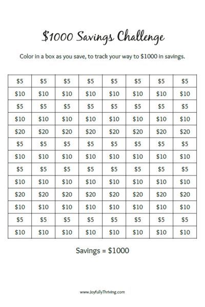 the $ 100 savings challenge is shown in black and white, with numbers on each side