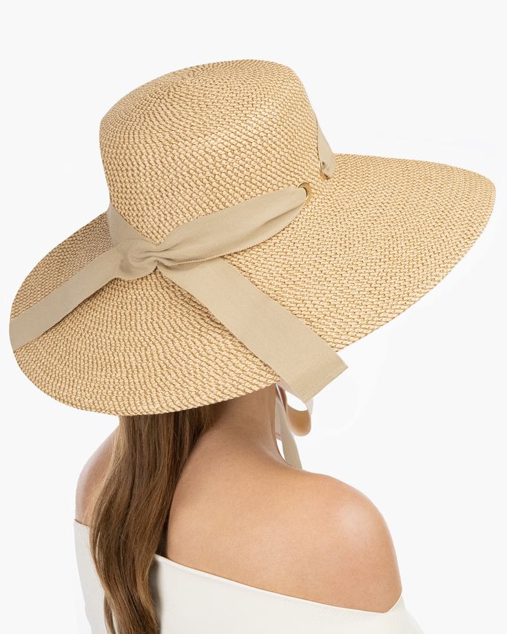 Artista Straw Floppy Hat | Wide Brim | With Ribbon | Eric Javits | Eric Javits Art Costume, Women's Headwear, Costume Institute, Wide Brimmed, Vanity Fair, Grosgrain Ribbon, Leather Accessories, Sun Hats, Floppy Hat