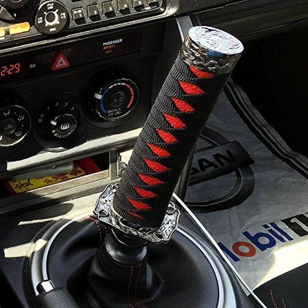 the inside of a car with an automatic gear shift