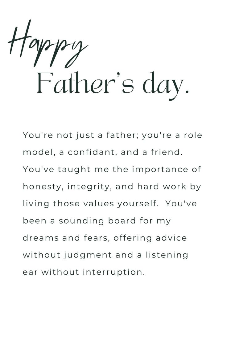 a father's day card with the words, happy father's day