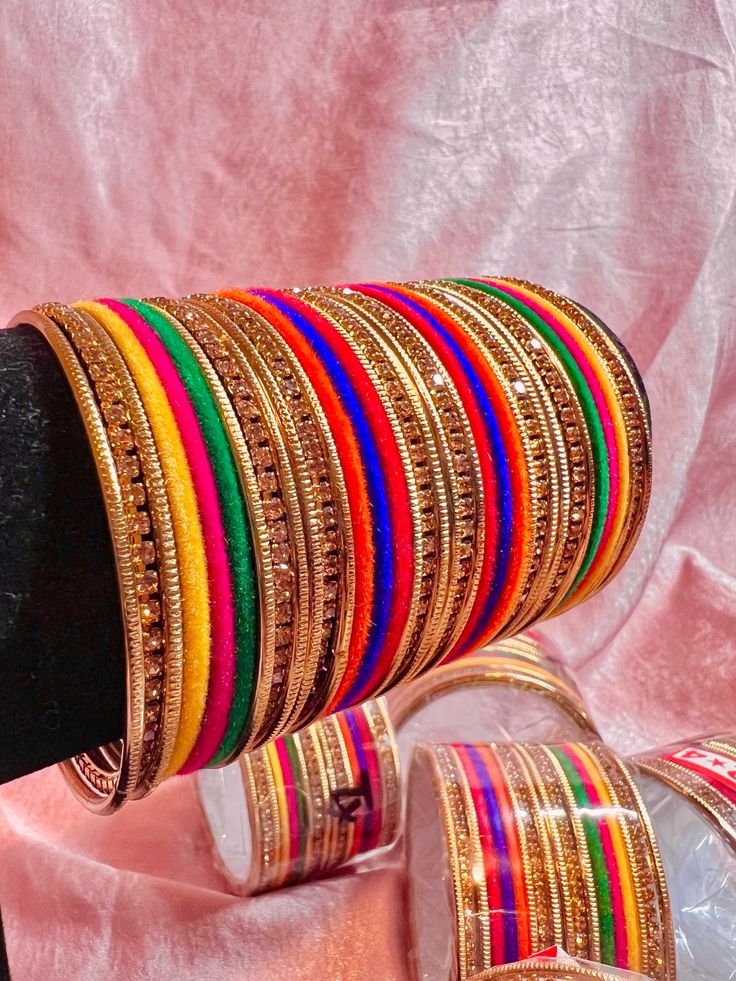 Colorful Bangle Set 2 - Etsy Multicolor Round Bangle For Party, Multicolor Party Bangle, Multicolor Round Wedding Bangle, Bohemian Stackable Bangle For Party, Stackable Bohemian Bangle For Party, Festive Handmade Yellow Bracelets, Multicolor Stackable Bangle Jewelry, Multicolor Bangle Cuff Bracelet For Party, Handmade Multicolor Bangle For Wedding