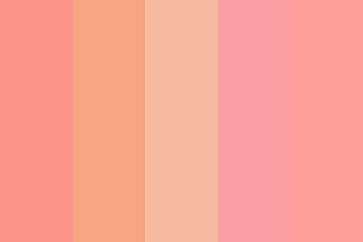 an orange and pink color palette