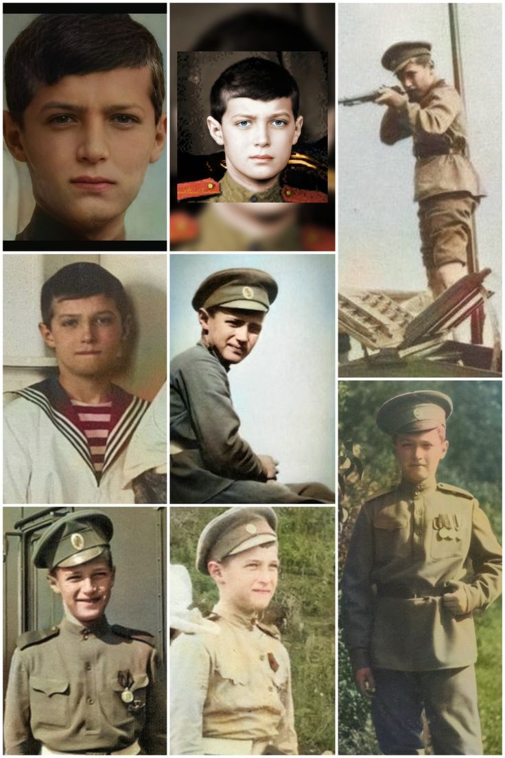 many different pictures of men in uniforms and hats, including one with a soldier's hat