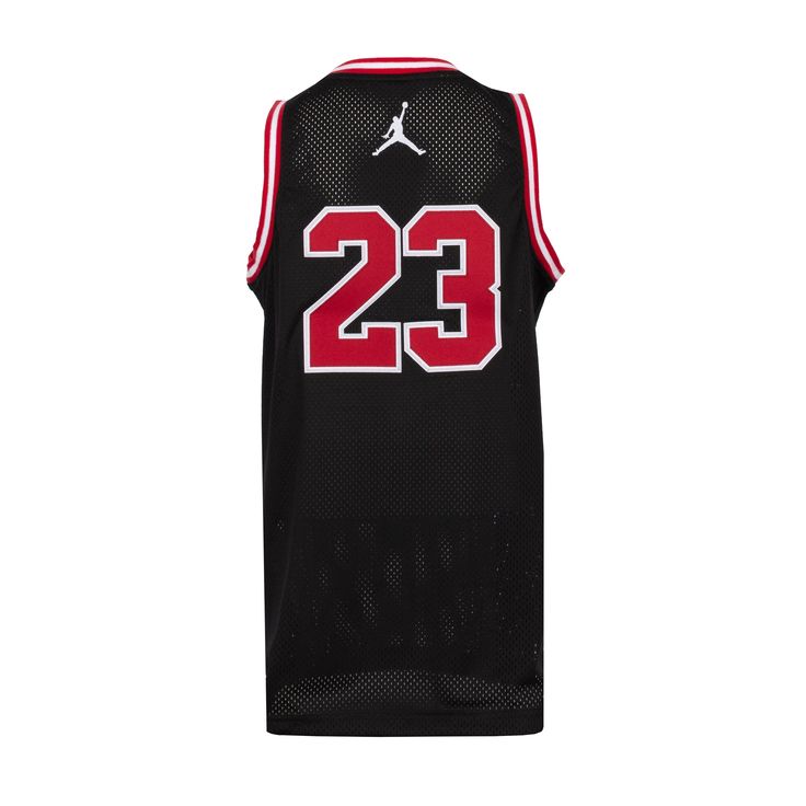 Just like Mike. The Jordan '23' youth jersey is inspired by the original so kids can feel like the legend, Michael Jordan himself. Perfect for playtime on the court or for wearing with their favorite J's. Jordan standard fit. Knit mesh fabric. Ribbed neckband and armholes. Fabric: 100% polyester. Imported. Jordan 23 Jersey, Like Mike, Knit Mesh, Jordan 23, The Court, Michael Jordan, Mesh Fabric, Jordan, Mesh