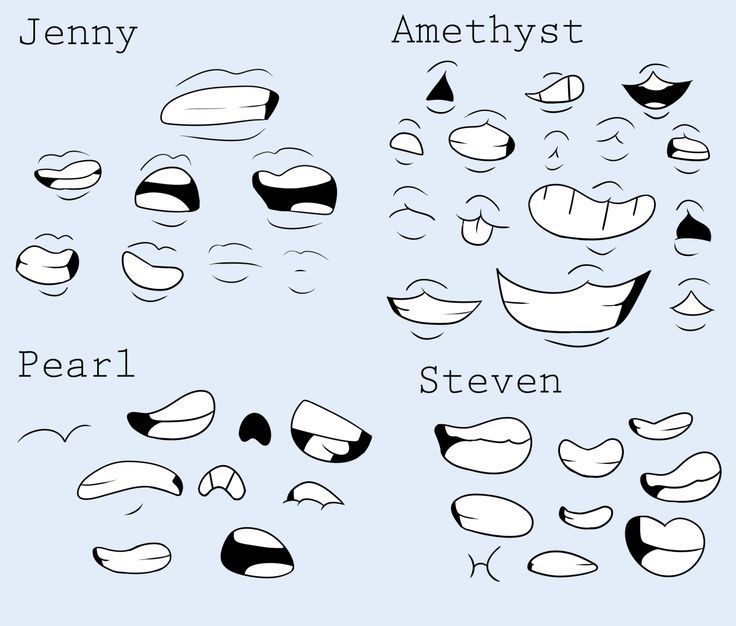 an image of different facial expressions in the style of cartoon faces, with text that reads jenny