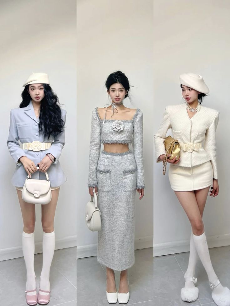 Korean Rich Girl Outfit, Top Model Outfits, Rich Asian Fashion, Casual Feminine Outfits, Outfit Korean Style, Fashion Chingu, Paris Outfits, Dolce E Gabbana, Feminine Outfit