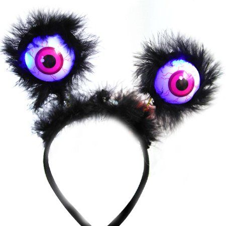 Features: brand new and high quality Made of plastic and , lightweight and durable. Great for theme party, costume accessories and decorations. LED headbands is perfect for kids or adults for decor. Create a horror and scary atmosphere to . Size:23x19cm/9.05x7.48in. Specifications: Material:Plastic+ Size:23x19cm/9.05x7.48in Option Type:Purple Artificial Fur Headband;Black Artificial Fur Headband;Black Headband; Bat Headband; Note: Please allow 1-2cm errors due to manual measurement, make sure th Monster Fancy Dress, Best Fancy Dress Costumes, Wicked Costumes, Halloween Eyeballs, Halloween Headband, Fun Arts And Crafts, Plastic Headband, Green Cases, Halloween Party Supplies