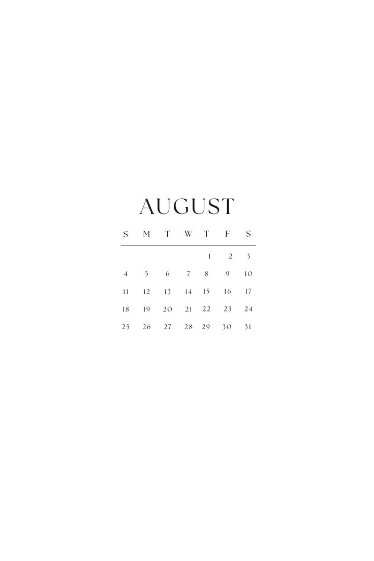 a calendar with the word august written in black ink on it's front cover