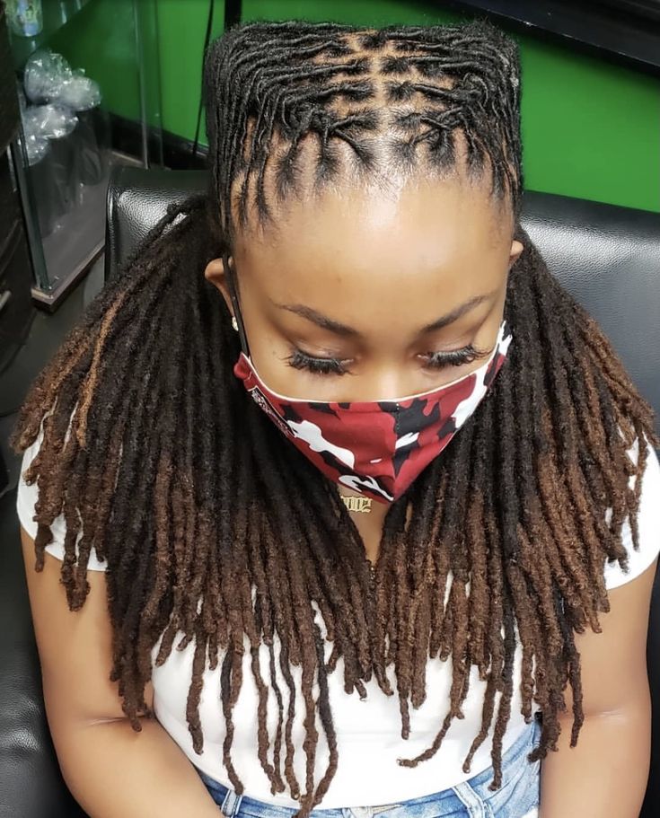 2 Braids Locs Styles, Wick Loc Styles, Dreadlock Hairstyles Women Black, Protective Loc Styles Dreads, Dread Locks Hairstyles, Loc French Braid Styles, Long Dreadlocks Styles For Women Black, Draid Locks Hairstyles For Women, 2 Strand Twist Locs Style Women