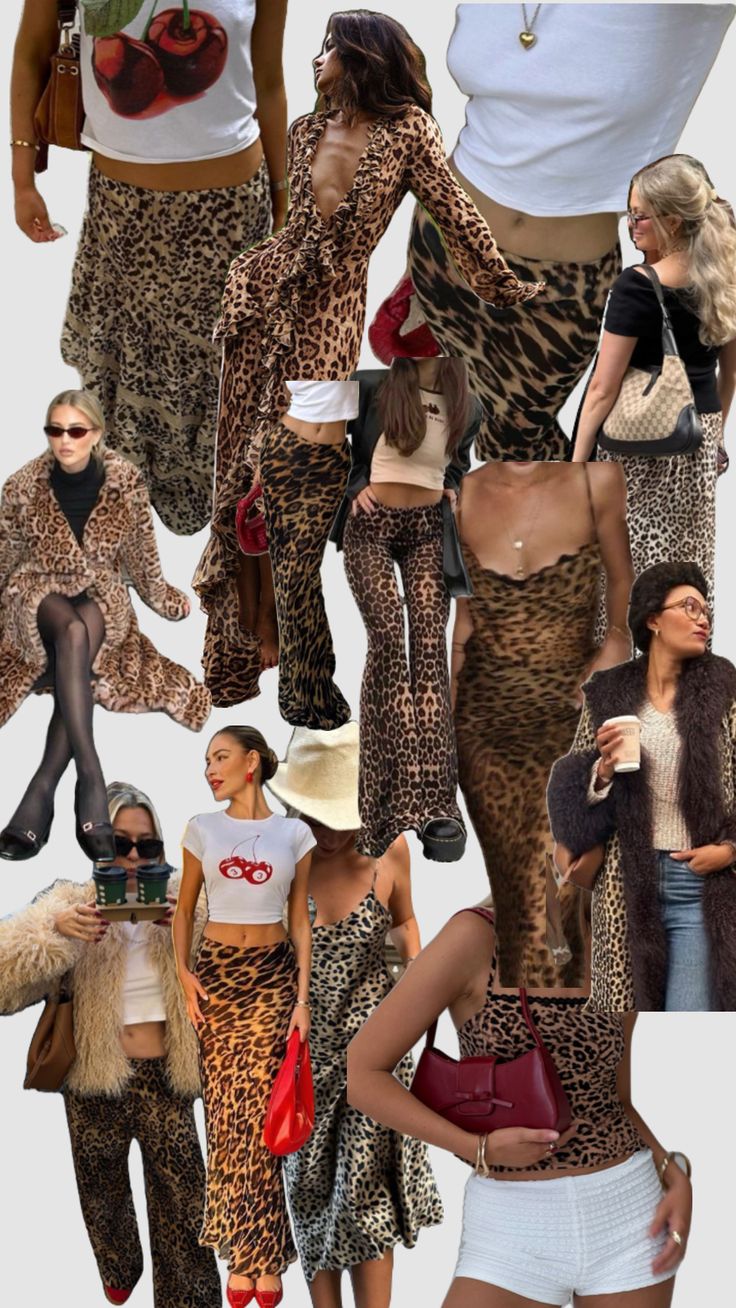 Leopard print is a neutral Leopard Aesthetic Outfit, Animal Print Going Out Outfit, Fall Leopard Outfits, Leopard Print Work Outfit, Leopard Outfit 2024, Plus Size Leopard Print Outfits, Cheetah Outfit Aesthetic, 2000s Cheetah Print Outfit, Cheetah Print Party Ideas