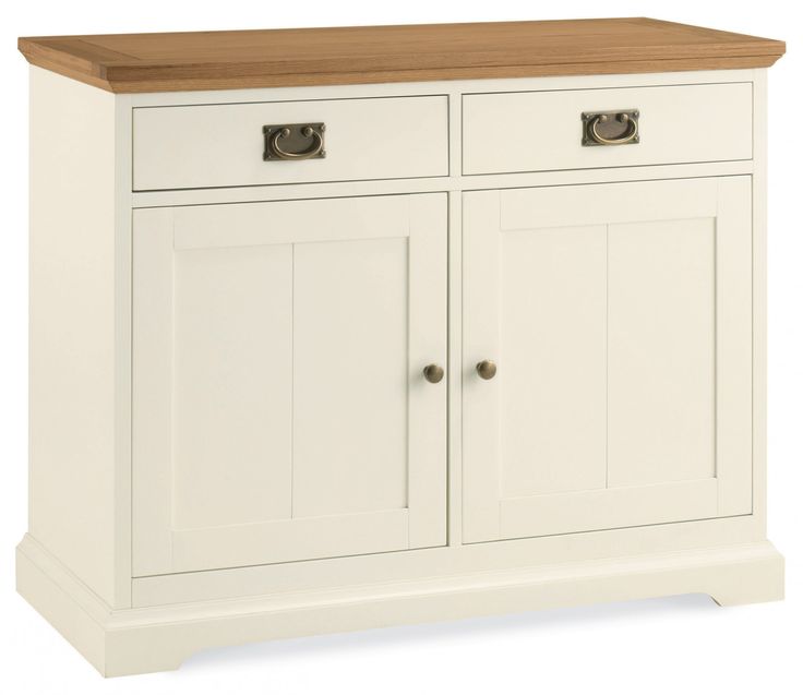 a white cabinet with two doors and drawers