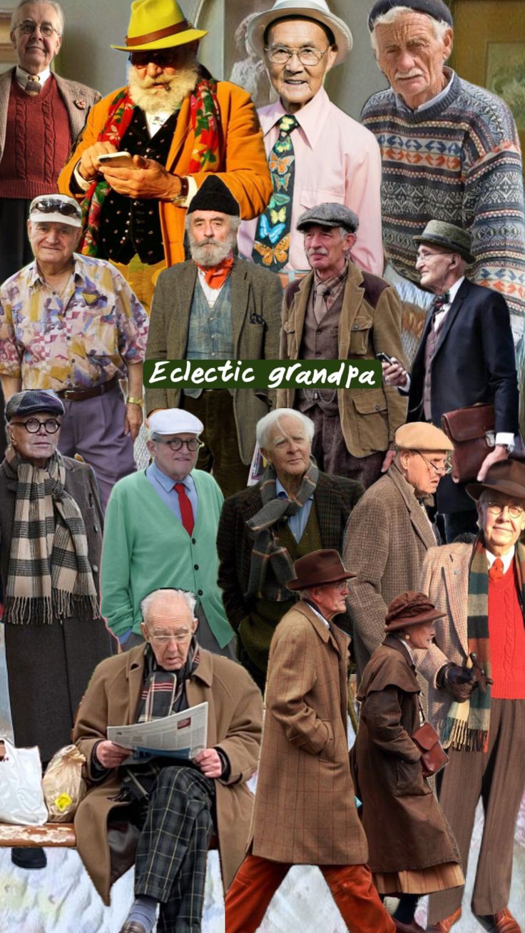 Grandpa Fashion Aesthetic, Grandpa Outfit Aesthetic, Grandpa Outfit Men, Butch Outfits, Grandpa Sweater Outfit, Grandpa Aesthetic, Grandpa Fashion, Grandpa Outfit, Sweater Outfits Men