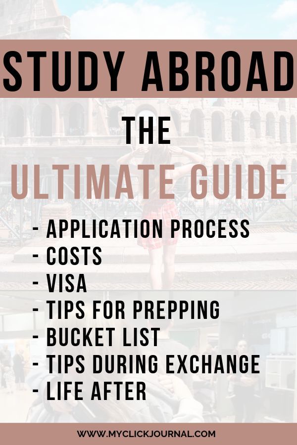 the ultimate guide to studying in italy with text overlay that reads study abroad, the ultimate