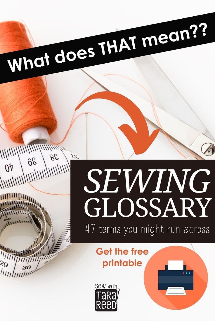 Sewing Glossary - 47 sewing terms defined Sewing Terms, Sewing Supplies Storage, Sewing 101, Embroidery Craft, Sewing Skills, Youtube Tutorials, Cheat Sheet, Sewing For Beginners, Cheat Sheets