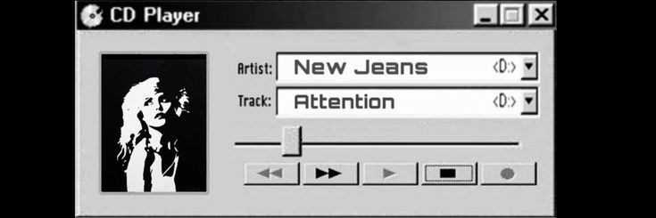 an old computer screen showing the menu for a new jean's album, which is now on itunes