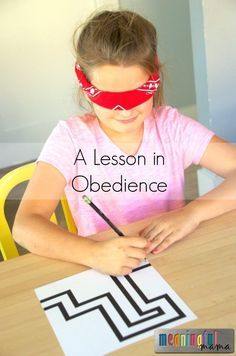 Blindfolded Maze Game Teaches Obedience - Part of a Character Development Series that works on 52 character traits with kids. What a great resource! Sunday School Object Lessons, Kids Church Lessons, Sunday School Games, Bible Object Lessons, Sunday School Kids, Sunday School Crafts For Kids, Learning Tips, Maze Game, Bible Study For Kids