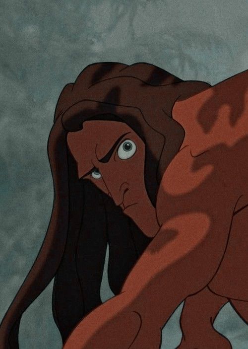 an animated image of a woman with long hair and green eyes looking at something in the distance