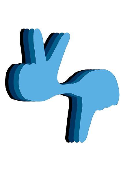 two hands making the v sign with one hand and the other in the shape of an x