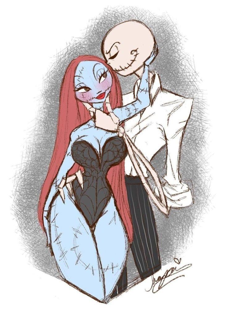 an image of a cartoon character and a woman with long red hair hugging each other