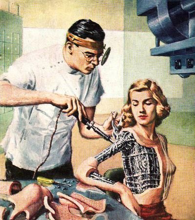 a man cutting a woman's hair with scissors