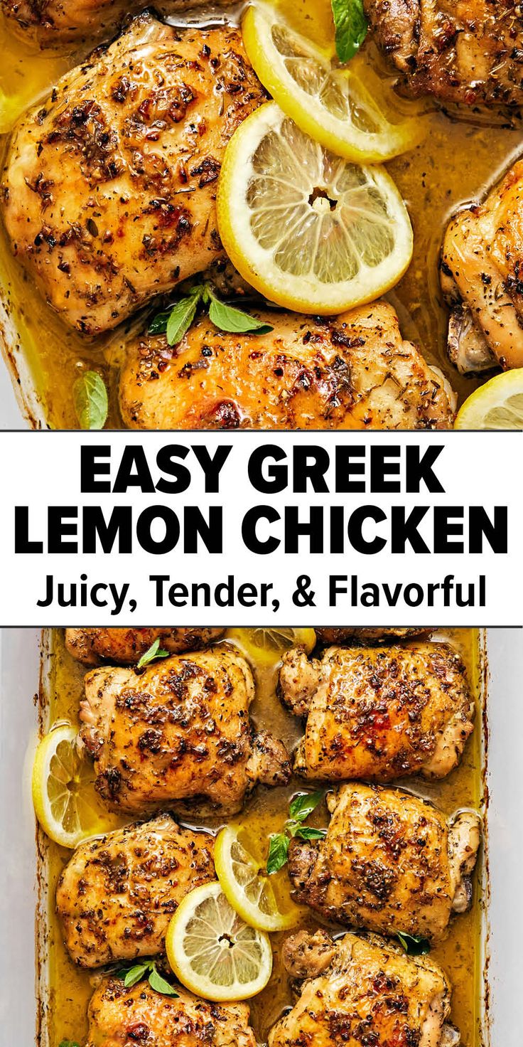 Greek lemon chicken recipe Chicken Mediterranean, Mediterranean Recipes Healthy, Mediterranean Diet Recipes Dinners, Lemon Herb Chicken, Greek Lemon Chicken, Easy Mediterranean Diet Recipes, Lemon Chicken Recipe, Breakfast And Brunch, Herb Chicken