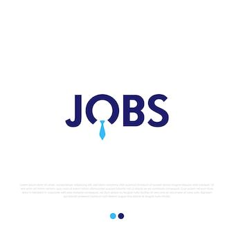 the logo for jobs is shown in blue