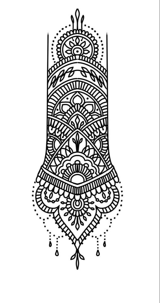 a black and white drawing of a hamsah with intricate designs on the front