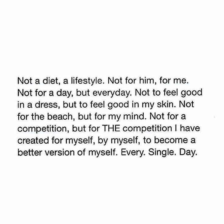 a poem written in black and white with the caption not a diet, a lifestyle not for him, not a day, but everyday not to feel