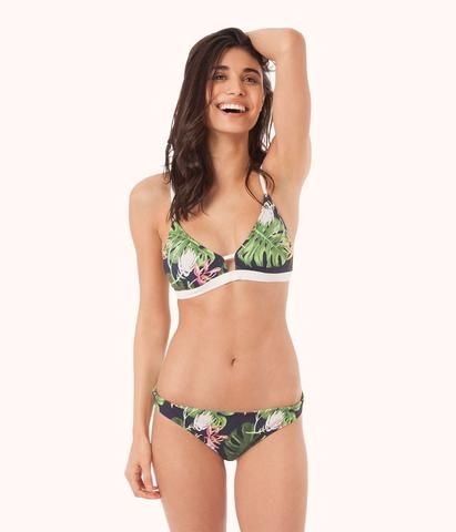 Lively - The Bralette Suit Padded Cups Swimwear For Sunbathing In Summer, Padded Cup Swimwear For Sunbathing In Summer, Padded Swimwear For Summer Sunbathing, Padded Swimwear For Sunbathing In Summer, Tropical Bra-friendly Swimwear For Sunbathing, Summer Swimwear With Padded Cups, Beach Season Swimwear With Padded Cups For Sunbathing, Casual Triangle Top Swimwear For Sunbathing, Tropical Seamless Triangle Top Swimwear