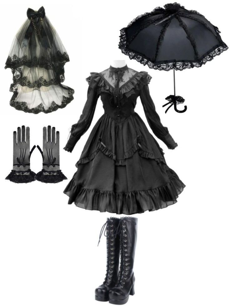 𝓖𝓸𝓽𝓱𝓲𝓬 𝓵𝓸𝓵𝓲�𝓽𝓪 𝓸𝓾𝓽𝓯𝓲𝓽 Victorian Gothic Outfit, Goth Lolitas, Vkei Fashion, Goth Cross, Lolita Outfit, Goth Fits, Woman In Black, Lolita Outfits, Clothing Design Sketches