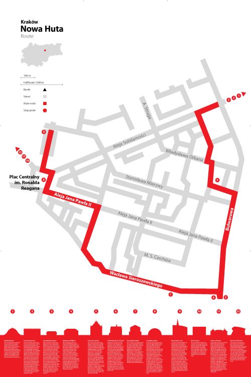 a map with red lines on it shows the location of several different buildings and streets