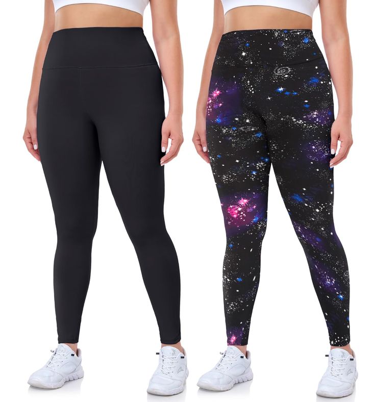 PRICES MAY VARY. 92% Polyester, 8% Spandex Imported 【Size Chart】We Specialized in Plus Size Sport Leggings.Please choose your size according to your waist, hips and inseam from the size chart:1X-4X.Make Fat women have the same confidence in the their figure,since for our yoga pants can make you looks more slim and get more interest to go gym. 【HIGH WAIST & TUMMY CONTROL】 The gradual narrowing of the high-waisted design and the unique cut of the buttocks perfectly fits your legs and abdomen to pr Go Gym, High Waisted Yoga Leggings, Sport Leggings, Leggings For Women, Running Leggings, Plus Size Leggings, Going To The Gym, Soft Black, Line Design