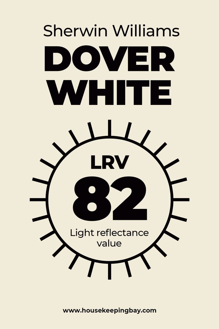 an advertisement for the white light reflectance value label, with black and white lettering