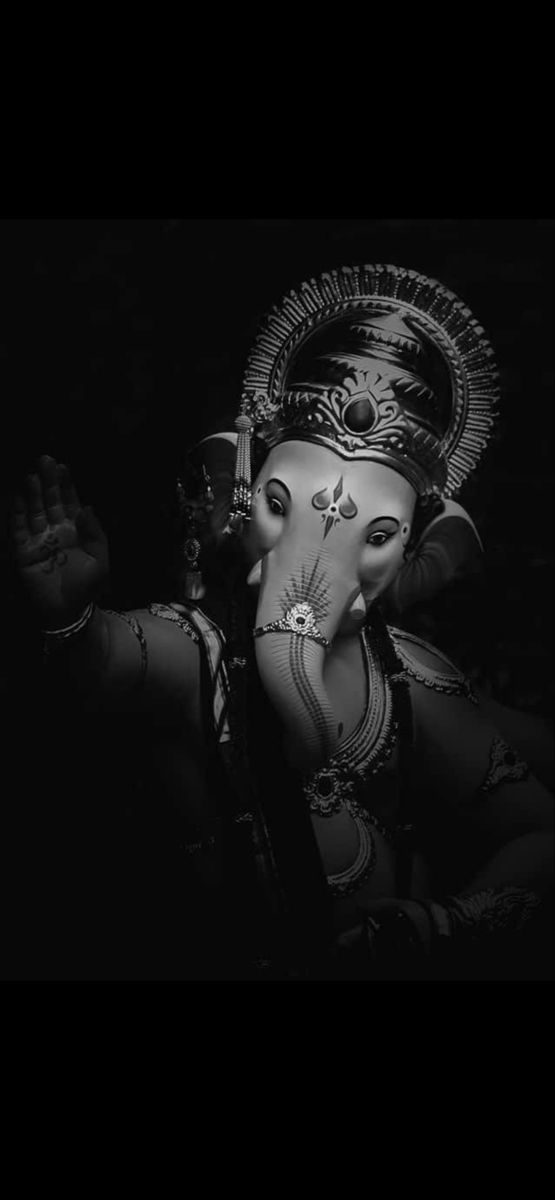 Ganpati Photo Background, Ganesha Black And White Wallpaper, Bappa Black Background, Dark Ganesha Wallpaper, Vinayaka Black And White, Lord Ganesha Black And White, Ganesh Black Background, Lord Ganesha Black Background, Ganpati Black Background